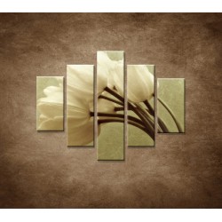 Obrazy na stenu - Kytica tulipánov - 5dielny 100x80cm