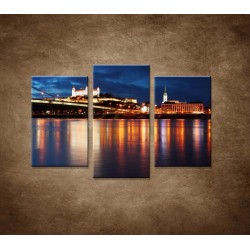 Obrazy na stenu - Bratislava - 3dielny 75x50cm