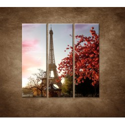 Obrazy na stenu - Jesenná Eifelovka - 3dielny 90x90cm