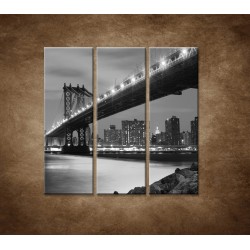 Obrazy na stenu - Manhattanský most - 3dielny 90x90cm
