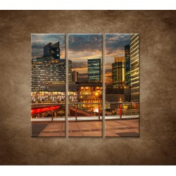 Obrazy na stenu - Výhľad v Shanghaii - 3dielny 90x90cm