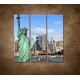 Obrazy na stenu - New York - panoráma - 3dielny 90x90cm