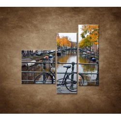 Obrazy na stenu - Jeseň v Holandsku - 3dielny 110x90cm