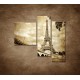 Obrazy na stenu - Výhľad na Eifelovu vežu - 3dielny 110x90cm