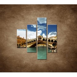 Obrazy na stenu - Benátky - 4dielny 80x90cm