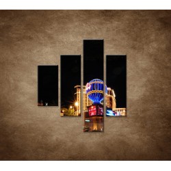 Obrazy na stenu - Las Vegas - 4dielny 80x90cm