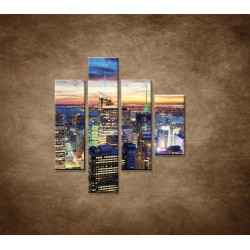 Obrazy na stenu - New York City - 4dielny 80x90cm