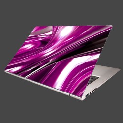 Nálepka na notebook - 3D fialová abstrakcia