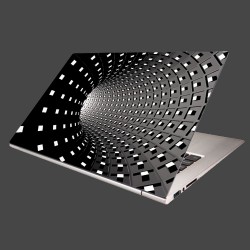 Nálepka na notebook - 3D štvorce