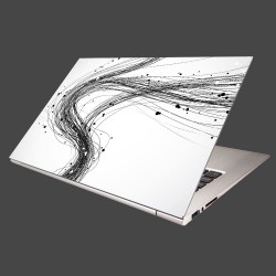 Nálepka na notebook - Abstraktné čiary