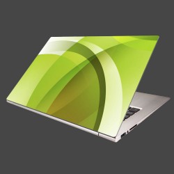 Nálepka na notebook - Zelená abstrakcia