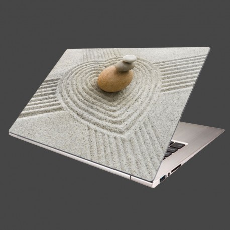 Nálepka na notebook - Kamene a piesok