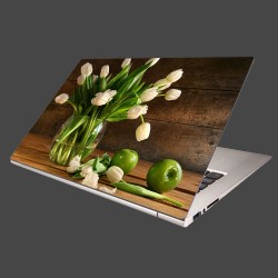 Nálepka na notebook - Tulipány vo váze