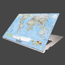 Nálepka na notebook - Politická mapa sveta