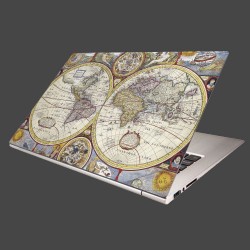 Nálepka na notebook - Stará mapa sveta