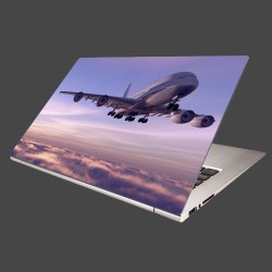 Nálepka na notebook - Lietadlo v oblakoch