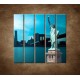 Obrazy na stenu - Manhattan a Socha Slobody - 5dielny 100x100cm