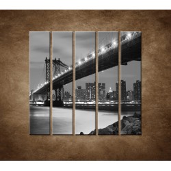 Obrazy na stenu - Manhattanský most - 5dielny 100x100cm