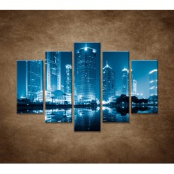 Obrazy na stenu - Shanghai - 5dielny 150x100cm