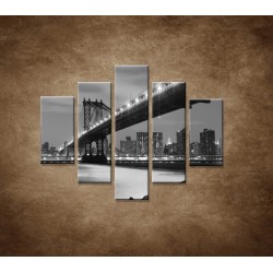 Obrazy na stenu - Manhattanský most - 5dielny 100x80cm