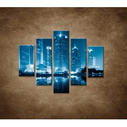 Obrazy na stenu - Shanghai - 5dielny 100x80cm
