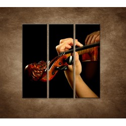 Obrazy na stenu - Hráč na husle - 3dielny 90x90cm