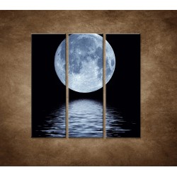 Obrazy na stenu - Mesiac nad hladinou - 3dielny 90x90cm