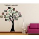Nálepka na stenu - Rodokmeň - strom s fotkami 9x13cm