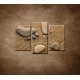 Obrazy na stenu - Nohy z kamienkov - 3dielny 75x50cm