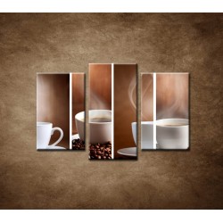 Obrazy na stenu - Šálka kávy - 3dielny 75x50cm
