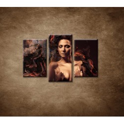 Obrazy na stenu - Sexi žena - 3dielny 75x50cm