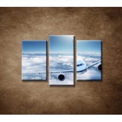 Obrazy na stenu - Boeing 747 - 3dielny 75x50cm