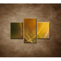 Obrazy na stenu - Žlto-oranžová abstrakcia - 3dielny 90x60cm