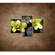 Obrazy na stenu - Kamene s kvapkami a orchideou - 3dielny 90x60cm