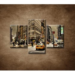 Obrazy na stenu - Žehlička - New York - 3dielny 90x60cm