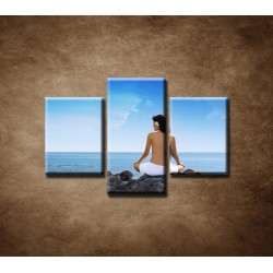 Obrazy na stenu - Relax pri mori - 3dielny 90x60cm
