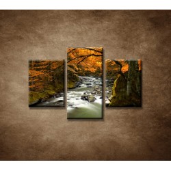 Obrazy na stenu - Jesenná krajina - 3dielny 90x60cm