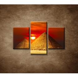 Obrazy na stenu - Pyramídy - 3dielny 90x60cm