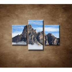 Obrazy na stenu - Mraky pod horami - 3dielny 90x60cm