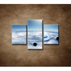 Obrazy na stenu - Boeing 747 - 3dielny 90x60cm