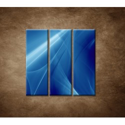 Obrazy na stenu - Modrá abstrakcia - 3dielny 90x90cm
