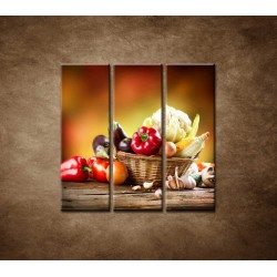 Obrazy na stenu - Zelenina - 3dielny 90x90cm