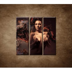 Obrazy na stenu - Sexi žena - 3dielny 90x90cm