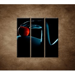 Obrazy na stenu - Žena s jablkom - 3dielny 90x90cm
