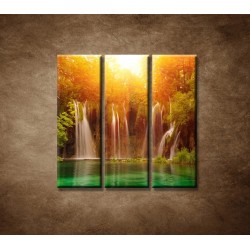 Obrazy na stenu - Vodopád 3 - 3dielny 90x90cm