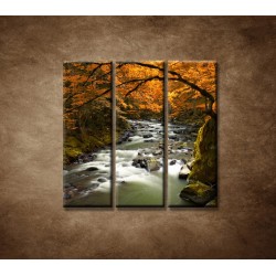 Obrazy na stenu - Jesenná krajina - 3dielny 90x90cm