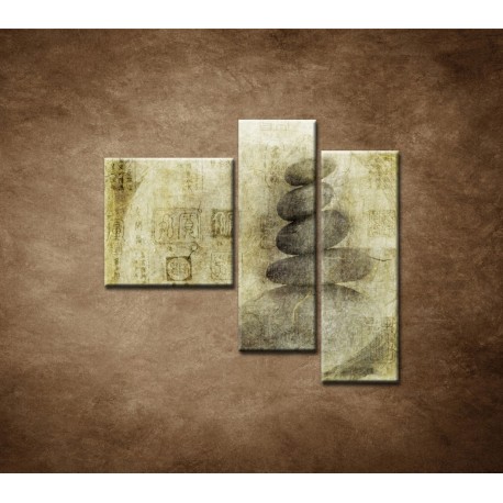 Obrazy na stenu - Zen - Mantra - 3dielny 110x90cm