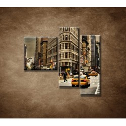Obrazy na stenu - Žehlička - New York - 3dielny 110x90cm