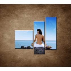 Obrazy na stenu - Relax pri mori - 3dielny 110x90cm