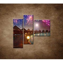 Obrazy na stenu - Oslavy na ostrove - 3dielny 110x90cm